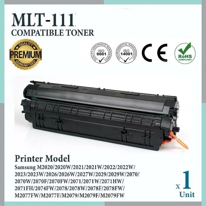 Toner - TONER - MLT-D111S - Compatible Samsung - Noir - Pack de 1