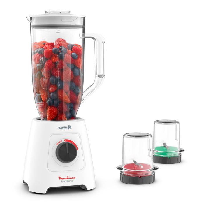 Moulinex Blendforce XXL – Blender 600W avec 6 Lames Powelix – Bol Grande Capacité 2L – LM458110