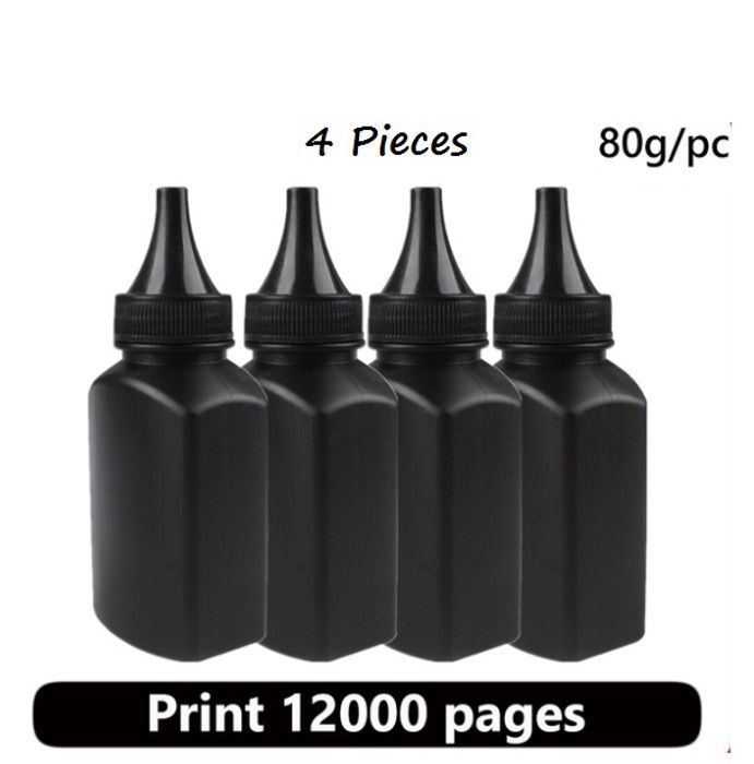 Poudre de toner Universel avec HP,Lexmark … 80g par bouteille 4 Bouteilles