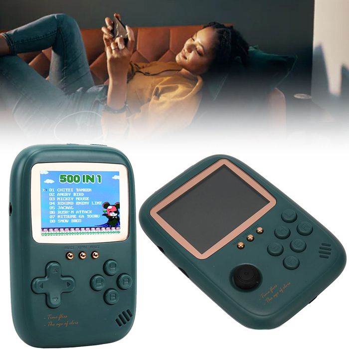 Console de jeu enfant portable créative avec interface de transfert AV, banque d'alimentation10000 mAh la manette de jeu externe, TV