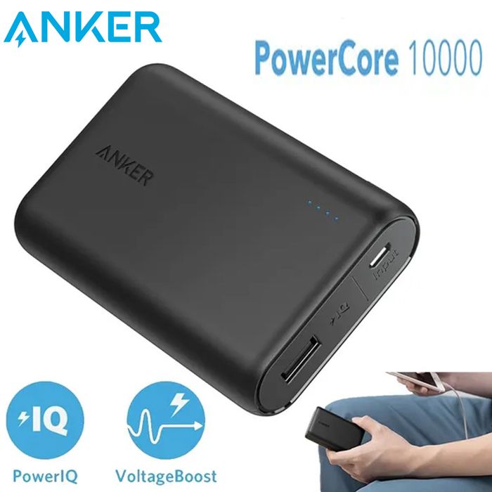 Anker Power Bank PowerCore 10000 Slim Compact 10000mAh External Battery, High-Speed PowerIQ POUR TELEPHONE SMARTPHONE GPS iPhone/iP