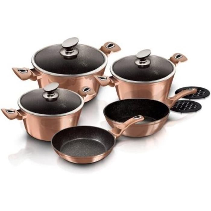 Batterie de cuisine 10 pièces, Metallic Line Rose Gold Edition