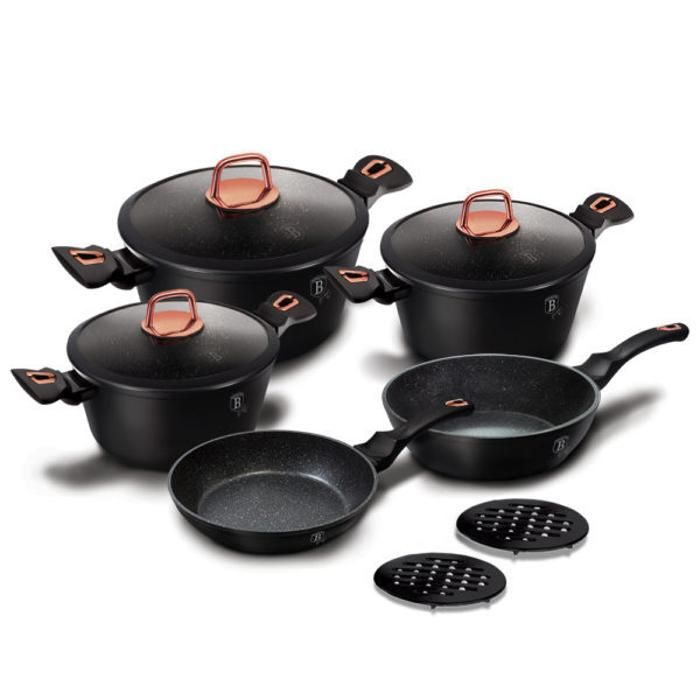 Batterie de cuisine 10 mcx, Collection Black Rose