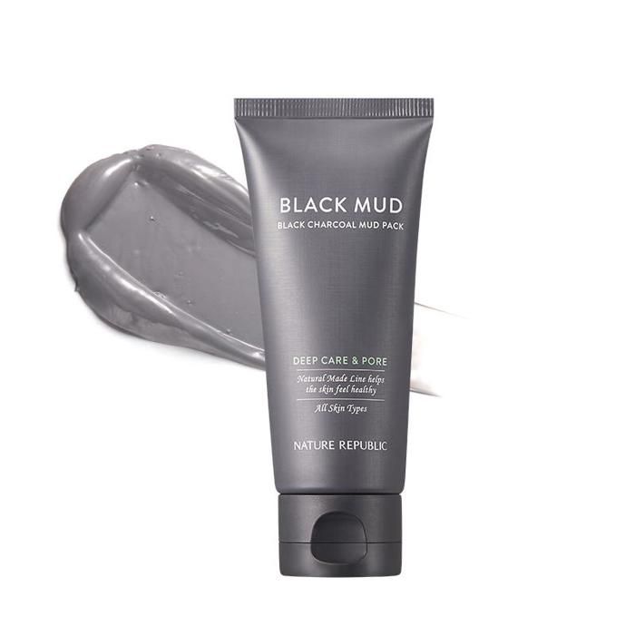 NATURAL MADE BLACK CHARCOAL DEEP PORE MUD PACK