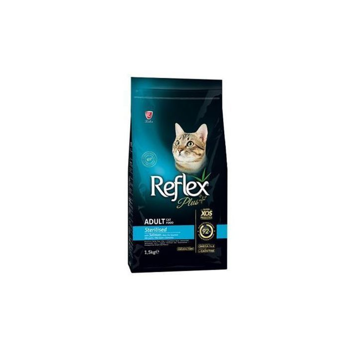 Croquettes saumon Pour Chat Stérilisé – Reflex Plus 1.5KG