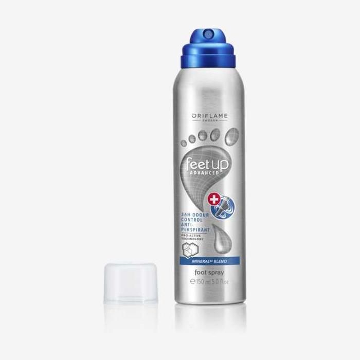 Spray pour les Pieds Anti Transpirant avec Contrôle des Odeurs 36H Feet Up Advanced 150 ml