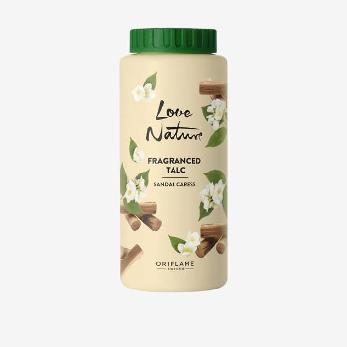 Talc Parfumé Love Nature Sandal Caress 100 Gr