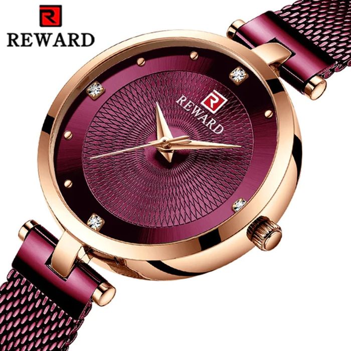 REWARD Montre de luxe pour femmes, à Quartz, étanche 3Atm , Simple et décontracté, nouvelle collection 2023