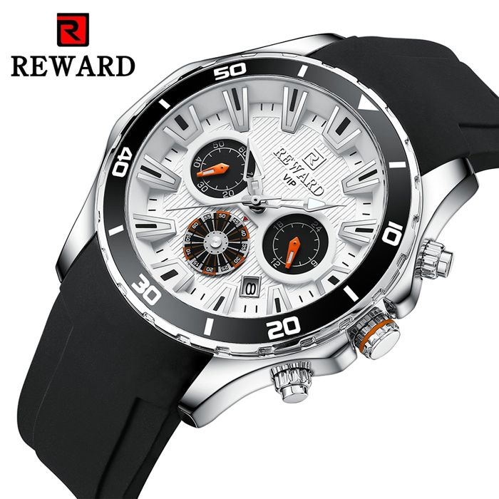 REWARD VIP montre pour homme étanche 3Atm en acier inoxydable chronographe à Quartz mode de luxe Date Sport nouvelle collection 2023