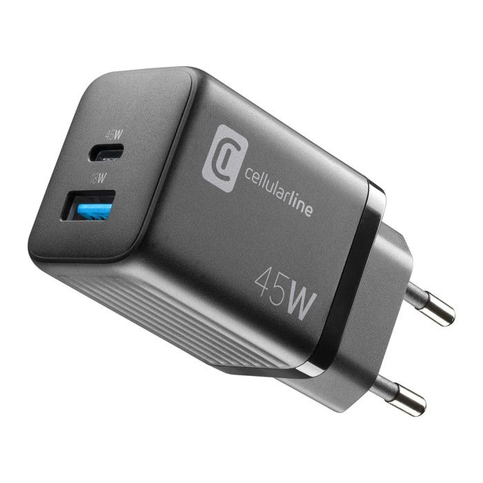 Chargeur GAN 2 PORTS PD 45W -BLACK