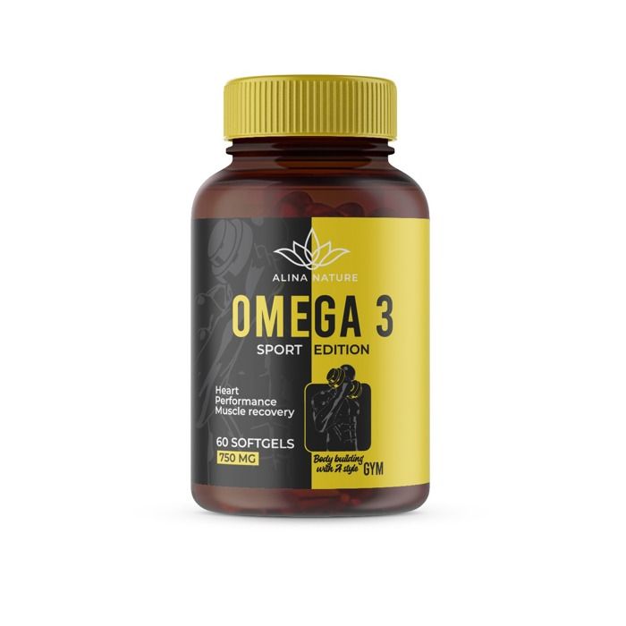 Omega 3 - 750mg - 60 SOFTGELS édition sportive - 60 SOFTGELS أوميجا 3