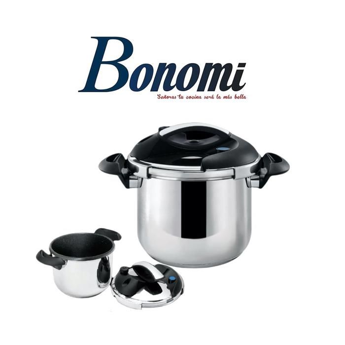 Bonomi Autocuiseur En Acier Inoxydable 6 Litres Moyen