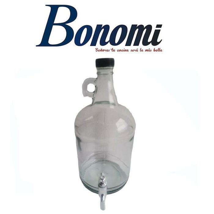 Bonomi Bonbonne Bouteille Avec Robinet - 3,8L