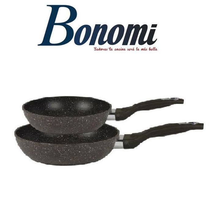 Bonomi Set De 2 Poêles Noir