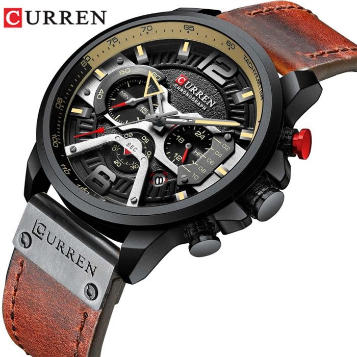 CURREN – montre homme Quartz en acier inoxydable étanche l'eau 3ATM chronographe horloge masculine collection 2023 marque de luxe