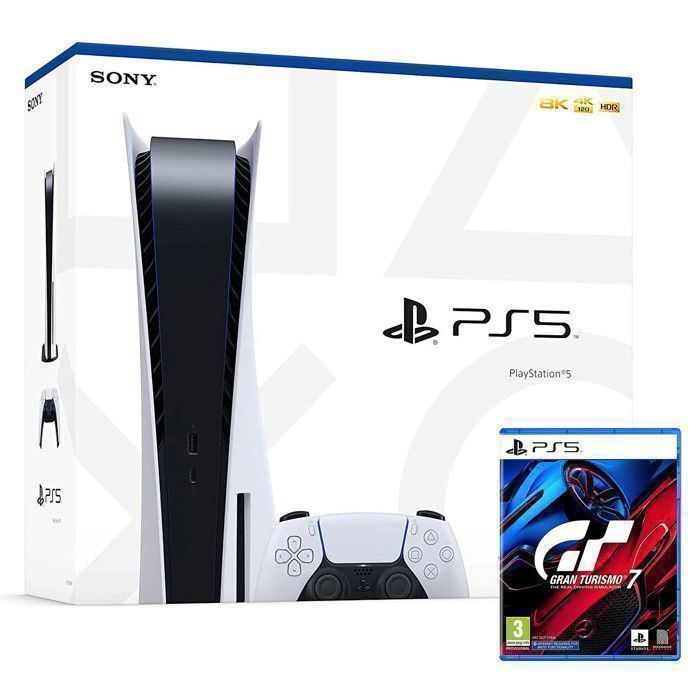 CONSOLE PS5 STD +JEU GRAN TURISMO