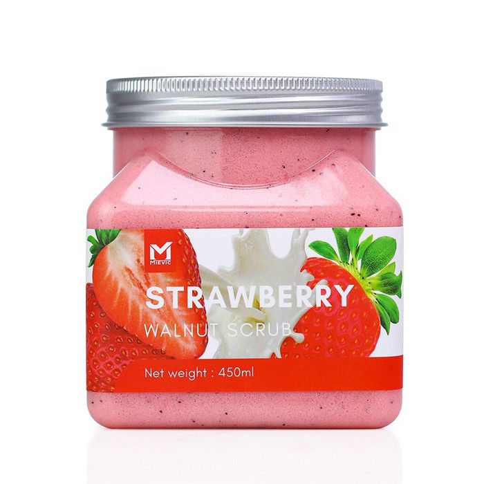 Gommage aux noix et aux fraises