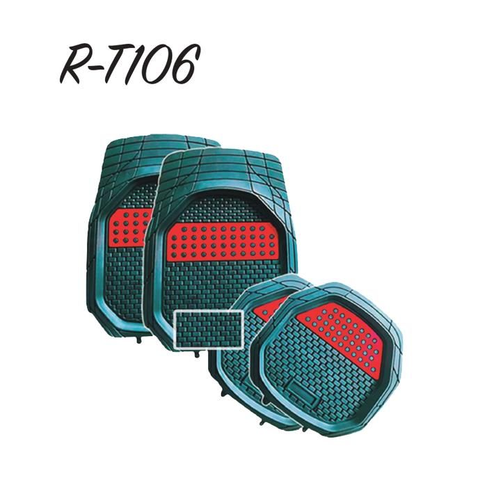 TAPIS 5 PIECES ROUGE