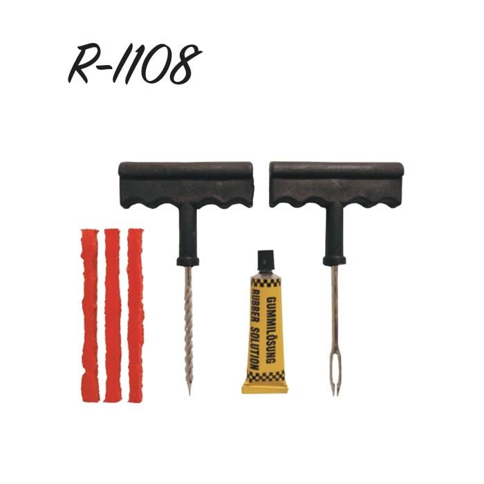 Kit de Réparation Pneu Tubeless Voiture Moto Auto Crevaison
