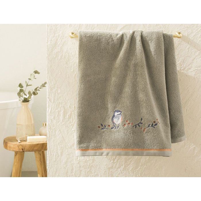 MESANGES SERVIETTE 50/100 CM VERT AMANDE