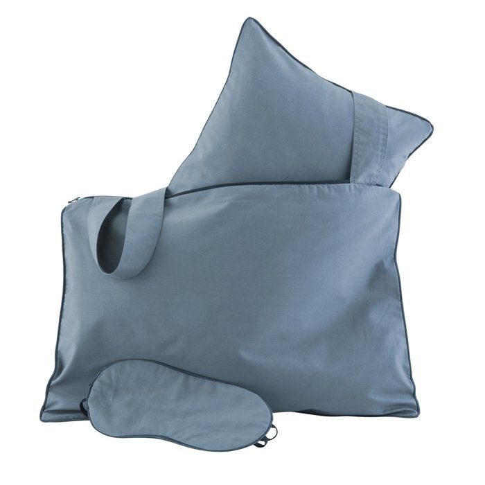 SET DE VOYAGE MON AMI COLORIS GRIS BLEU - DROUAULT