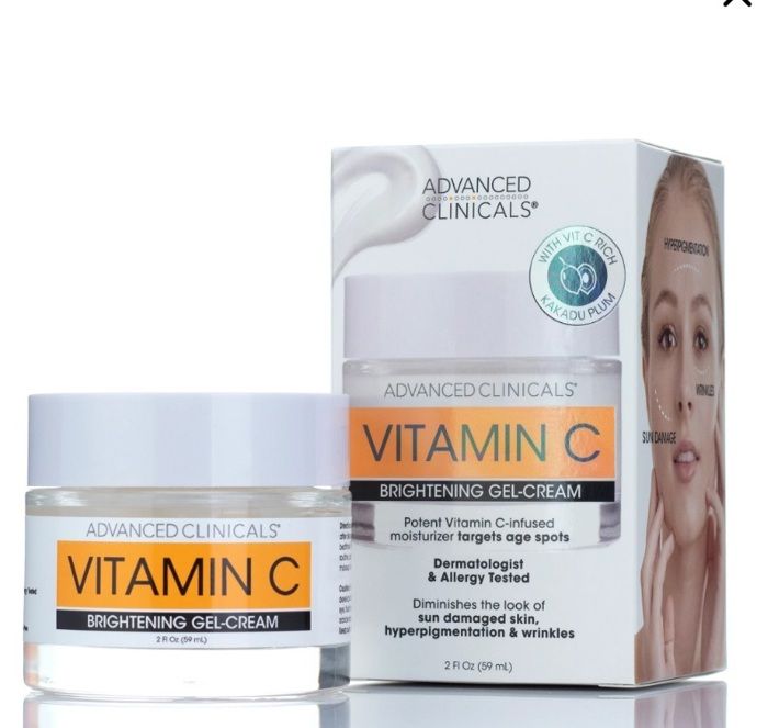 Advanced clinicals Crème Éclaircissante Concentrée à la Vitamine C pour le Visage, 59ml