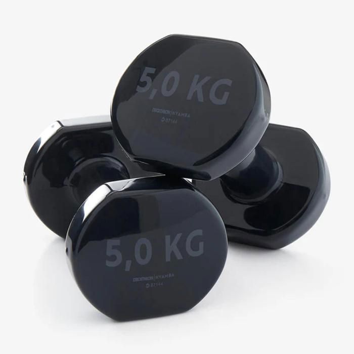 Haltères PVC  2 × 5 kg