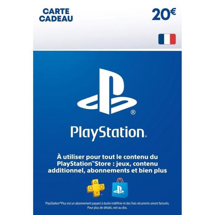 Carte Cadeau PlayStation de 20€