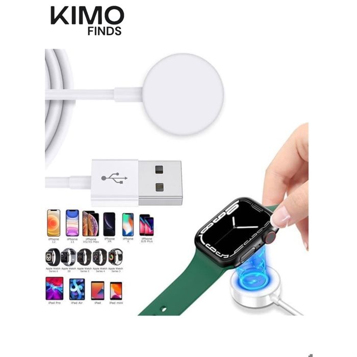 Chargeur magnétique sans fil compatible avec iWatch pour Apple Watch Series 7/6/5/4/3/2/1
