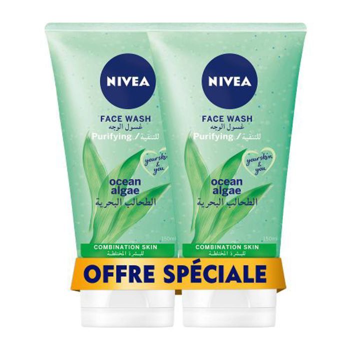 2 Gels Nettoyants Purifiants - Peaux mixtes à grasses - 150ml  à prix spécial