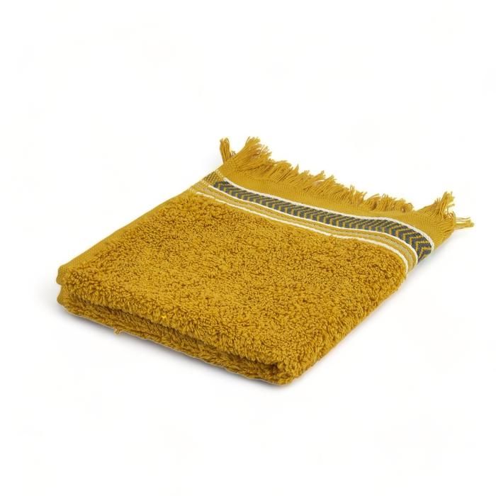 SERVIETTE MAIN JACQUARD OCRE 30X30 - 500G