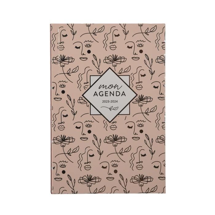 AGENDA  FANTAISIE MIX-MAT RASE 12X17 320P 1JR/P