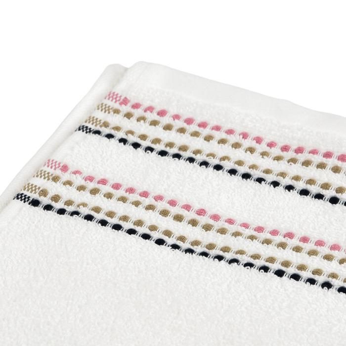 SERVIETTE MAIN JACQUARD BLANC MARTIA 40X70 -360 G