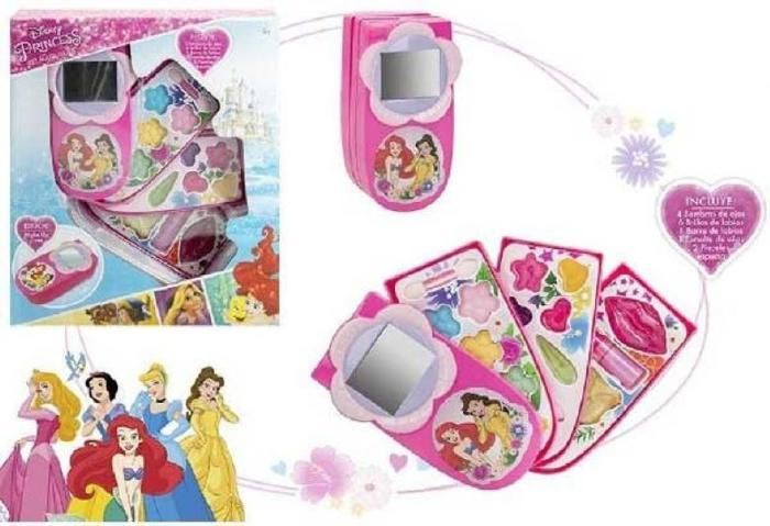 Set de Maquillage Portable 3 Niveaux Princesses Disney