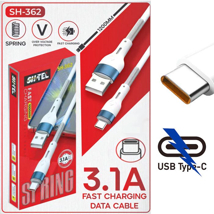 Cable Type C de charge rapid 3.1A 1200mm ,compatible avec Samsung Xiaomi Huawei One Plus 5T OPPO Realme Pro iPhone 15