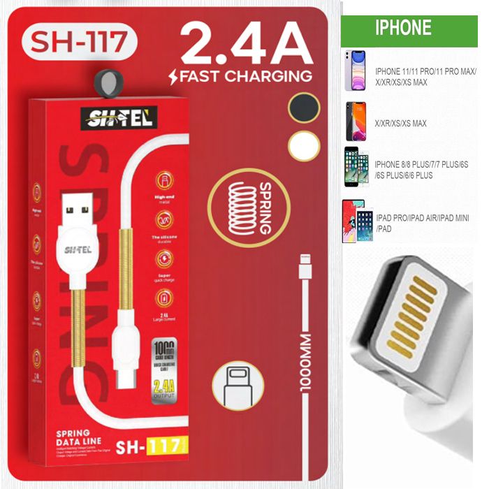 Cable de chargeur Micro USB Type IPhone de charge rapid 2.4A 1000mm compatible avec ios 14 13 12 11 pro max Xs Xr X SE 2 8 7 6 plus
