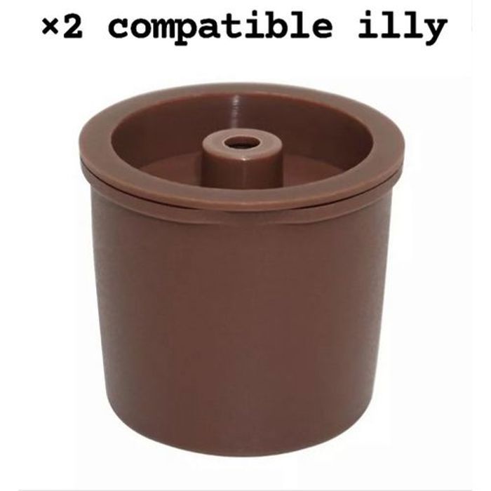 2 Capsule café rechargeable réutilisable compatible Machine à café illy