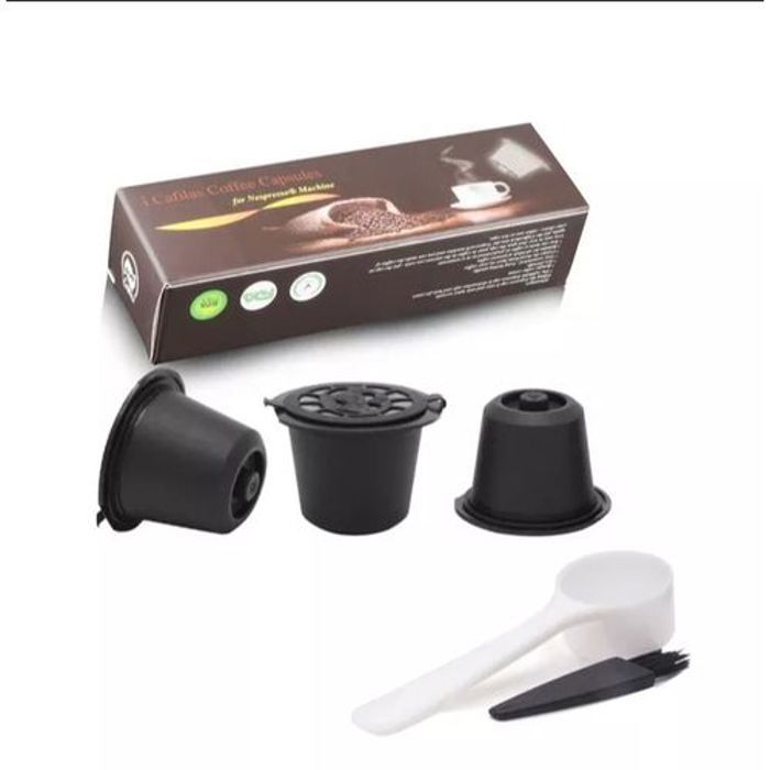 3 Capsules café rechargeable réutilisable compatible Nespresso Nescafé