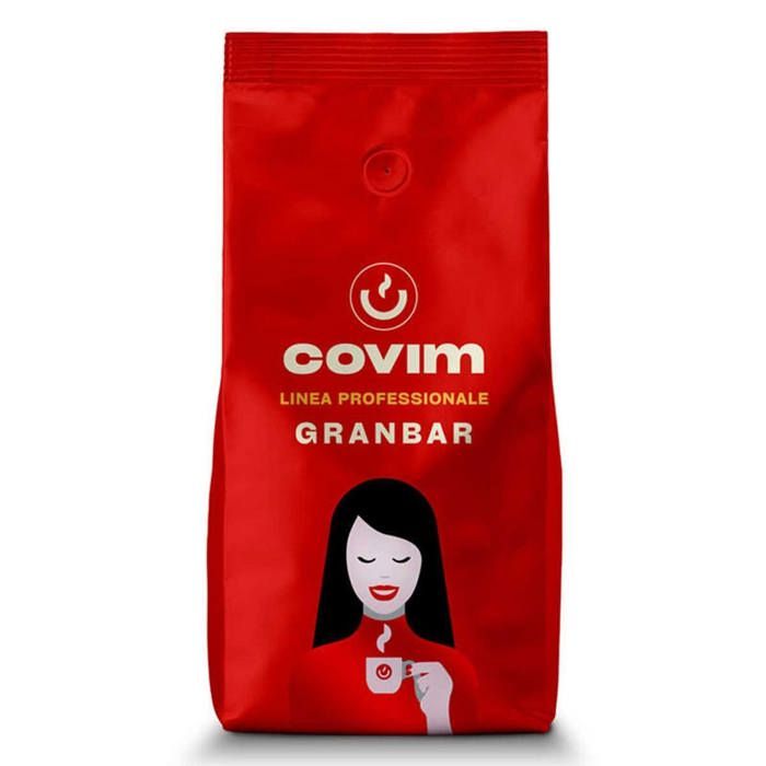 CAFÉ EN GRAIN GRANBAR COVIM -1KG - 100% ITALIEN