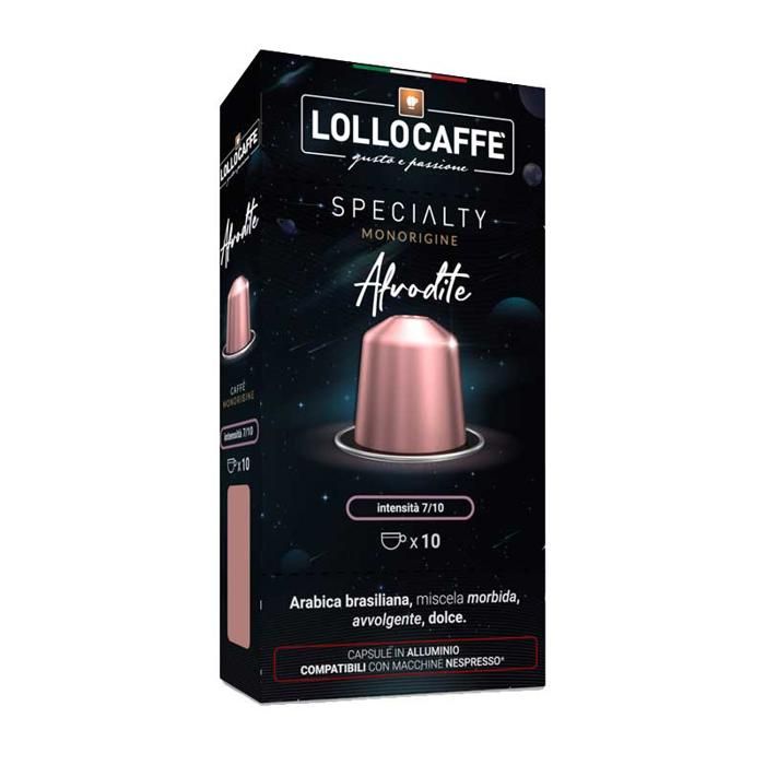 10 CAPSULES DE CAFÉ AFRODITE NESPRESSO EN ALUMINIUM. LOLLOCAFFÉ SPECIALTY   - 100% ITALIEN.