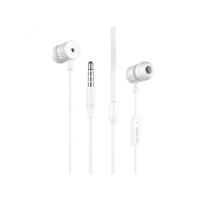 écouteurs universels 3.5mm avec micro (Blanc)