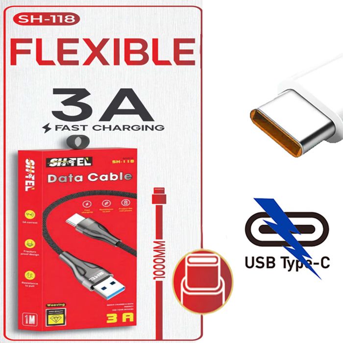 Cable FLEXIBLE Type C puissant 3A FAST CHARGE RAPIDE TRANSMISSION DONNÉES pour Samsung Xiaomi Huawei One OPPO Realme Pro iPhone 15