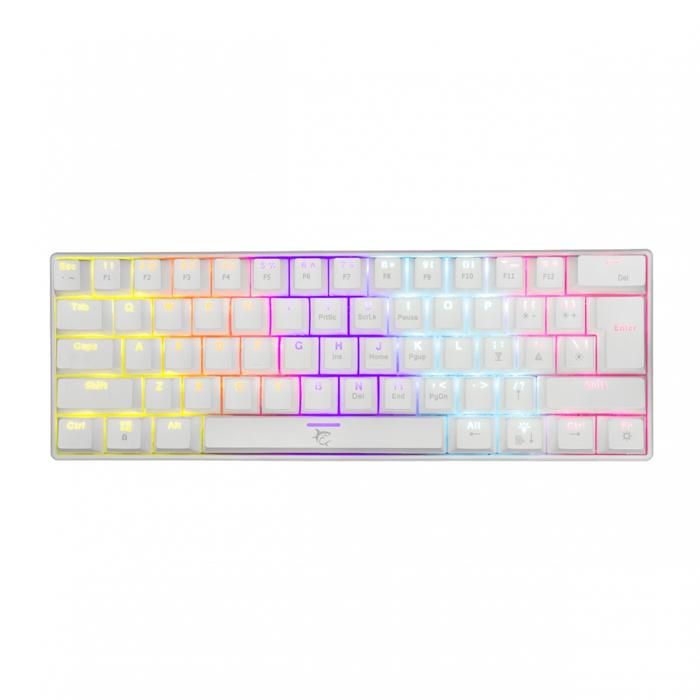 CLAVIER MÉCANIQUE WHITE SHARK  GK-2022 SHINOBI BLANC / US - RED.SW
