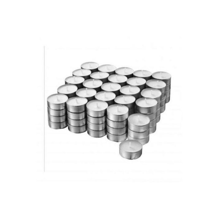 Lot de 50 Bougies parfumées colorées-blanc