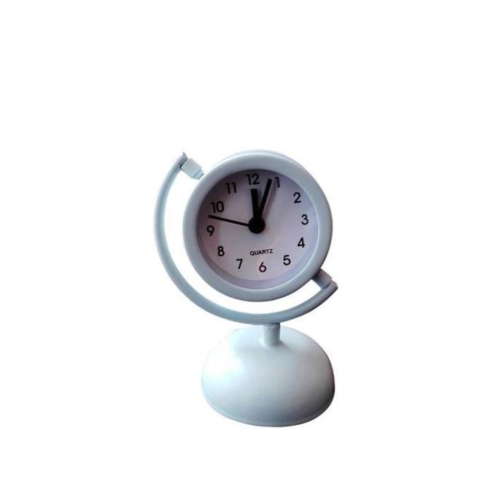 Petit Horloge Réveil avec support bleu