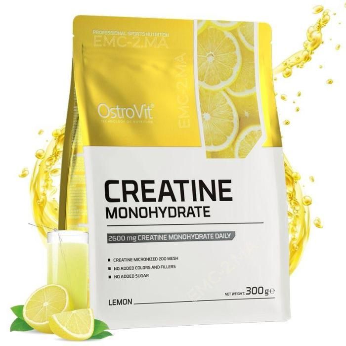 Creatine Monohydrate Micronized 300 g Lemon - Force & Masse Musculaire