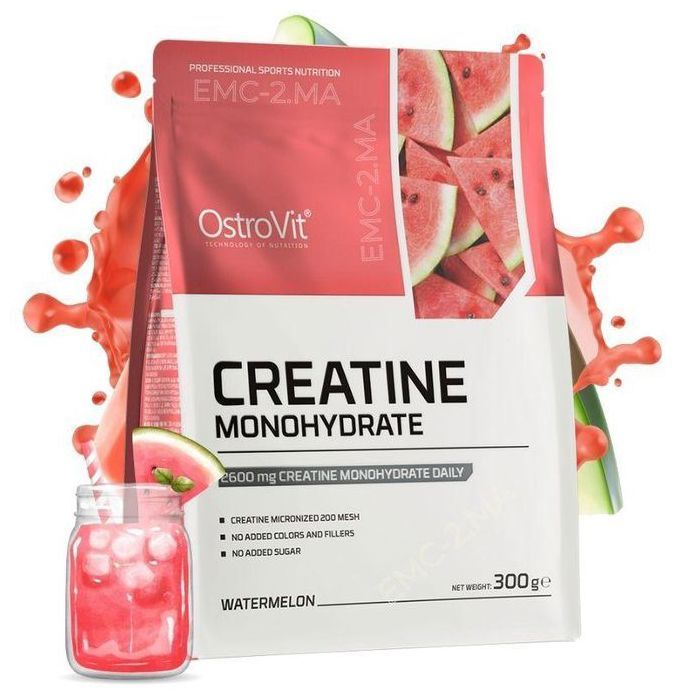 Creatine Monohydrate Micronized 300 g Watermelon - Force & Masse Musculaire