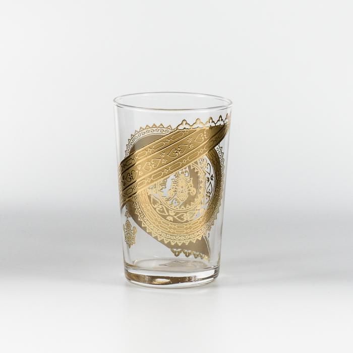 SET DE 6 VERRES A THE FANTAZIA SABLE MM GOLD