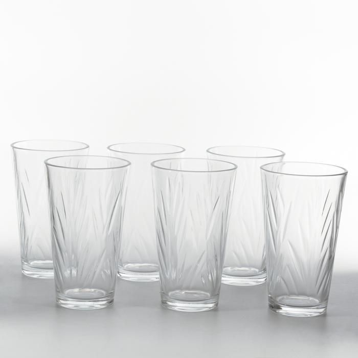 SET 6 VERRES A JUS - 378ML GRAVE