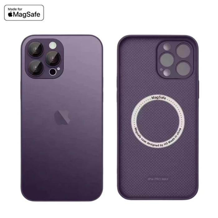 Coque Iphone 13 PRO MAX galvanisé/magsafe/ lens protector/filtre poussière DARK PURPLE